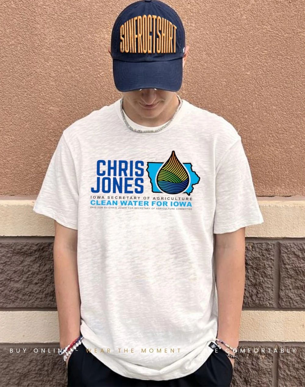 Chris Jones Iowa Secretary of Agriculture Clean Water for Iowa shirt