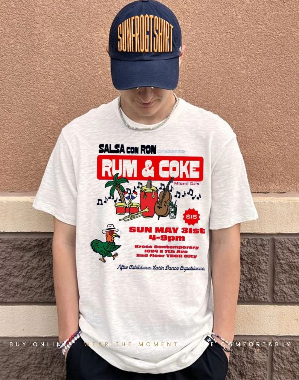 Rum & Coke Salsa Con Ron Aftro Caribbean Latin Dance Experience shirt