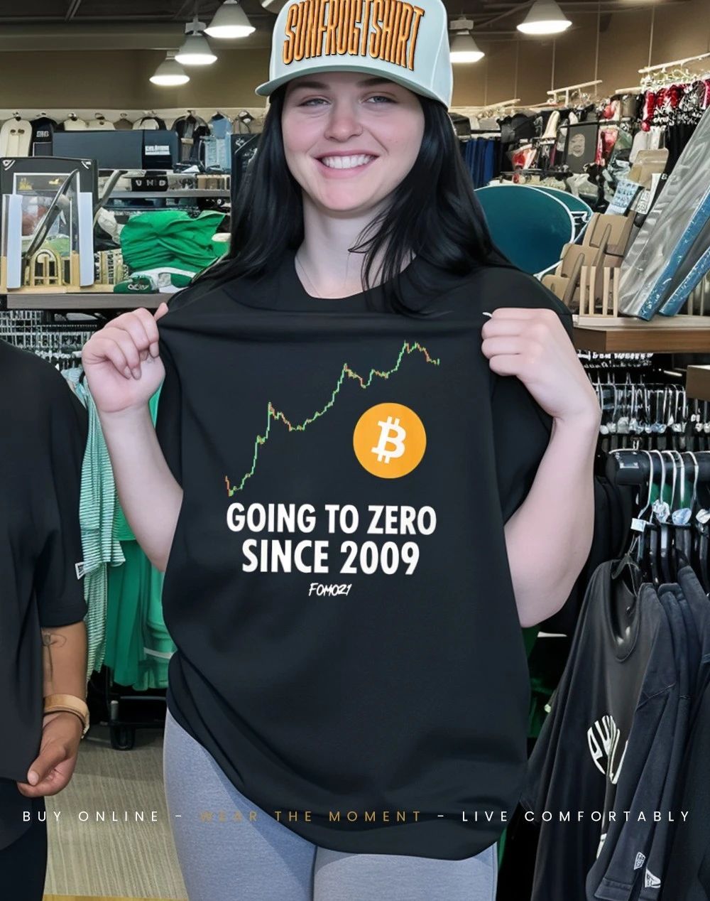 Going to zero since 2009 bitcoin shirt