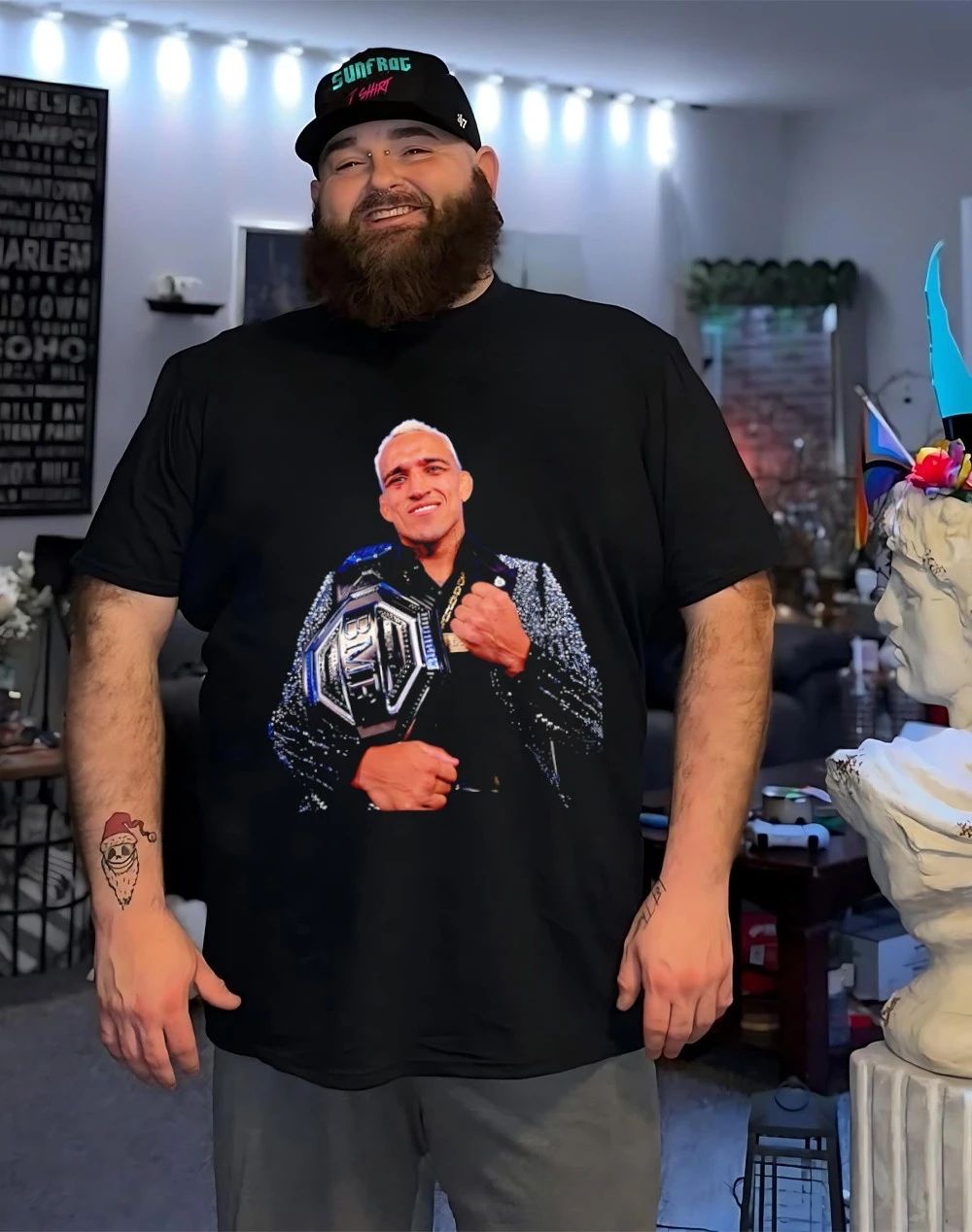 Charles Oliveira 2026 BMF Champions graphic shirt