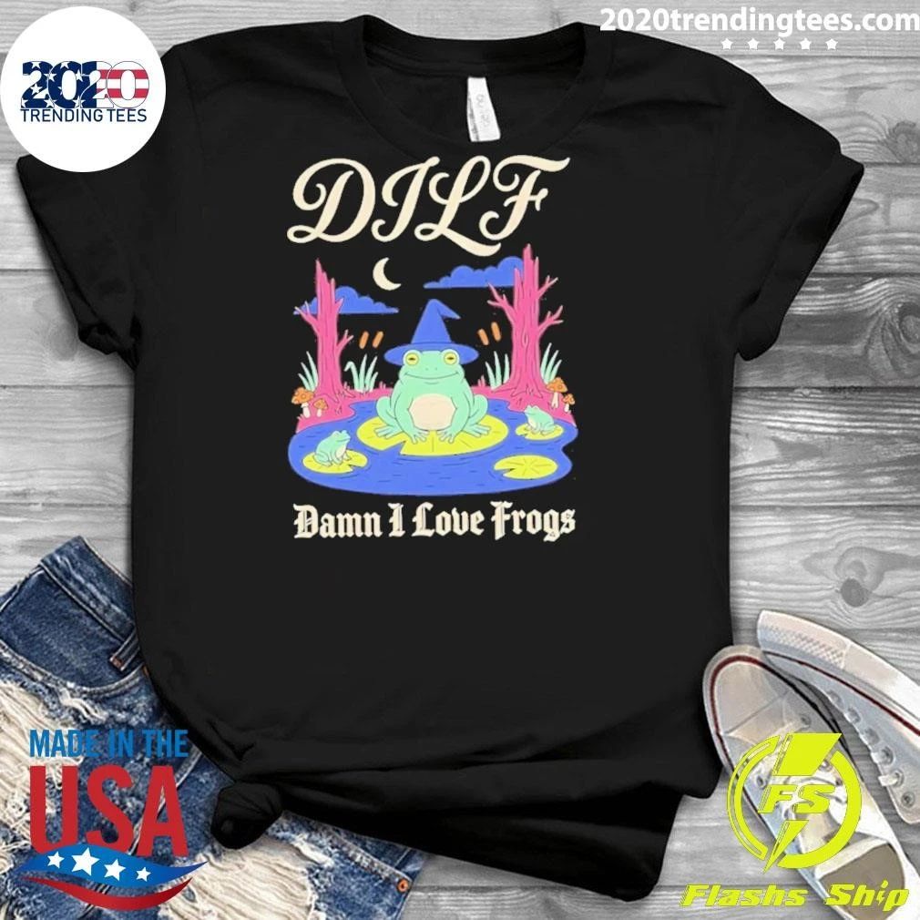 Dilf Damn I Love Frogs Wizard Shirt
