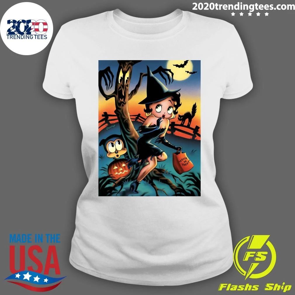 Betty Boop Trick or Treat Halloween Shirt