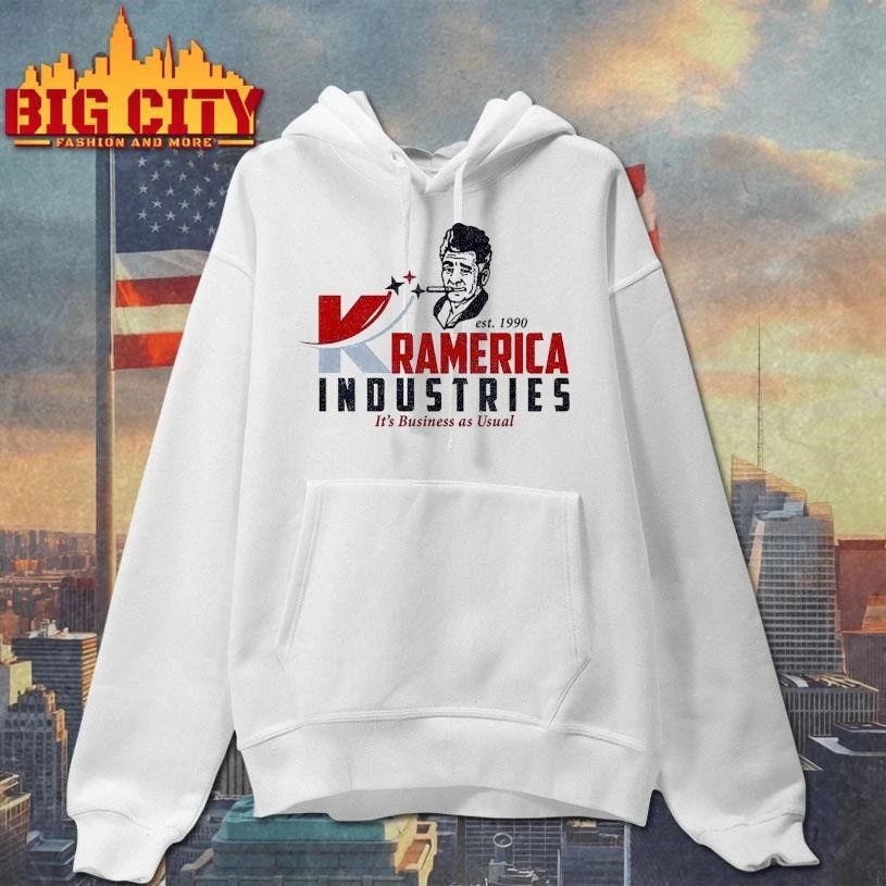 Awesome Kramerica Industries it’s Business as Usual est 1990 vintage shirt