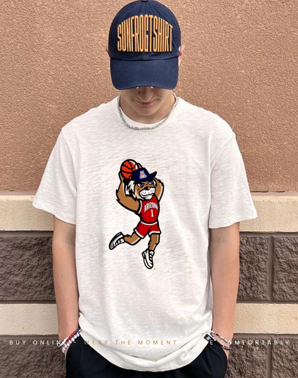 Arizona Wildcats Dunking Wilbur mascot shirt