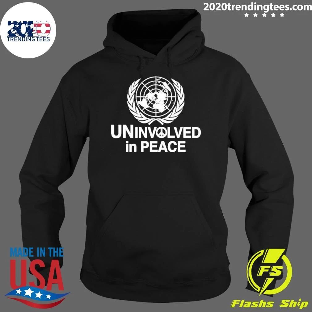 Uninvolved In Peace United Nations Satire Logo Shirt