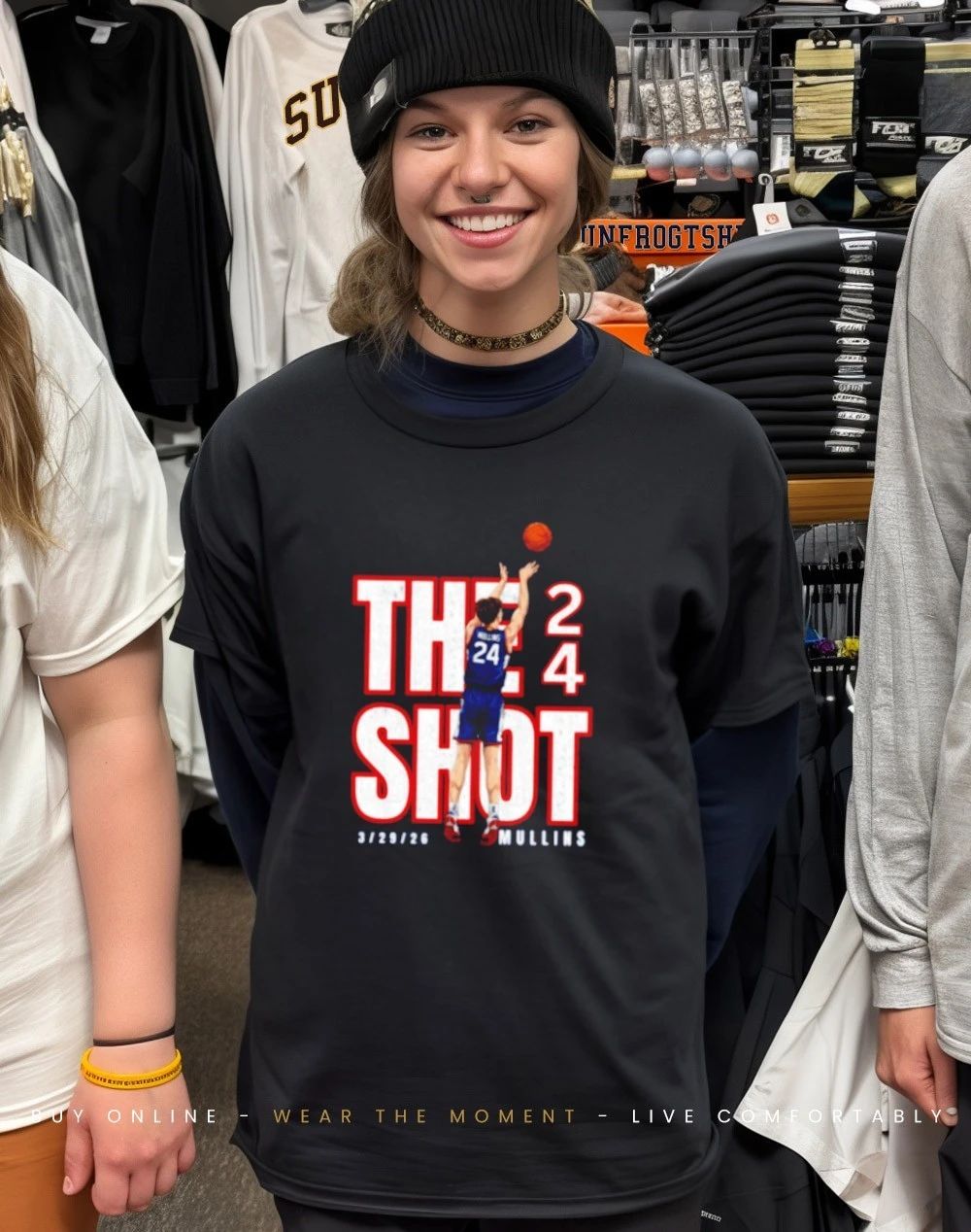 Mullins 24 The Shot 2.0 Final Four Basketball graphic shirt