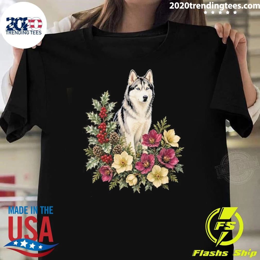 Siberian Husky Dog Mom Christmas Sweater Shirt