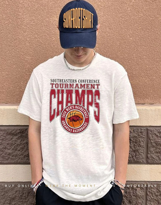 Arkansas Razorbacks Men’s Basketball 2026 SEC Tournament Champions shirt