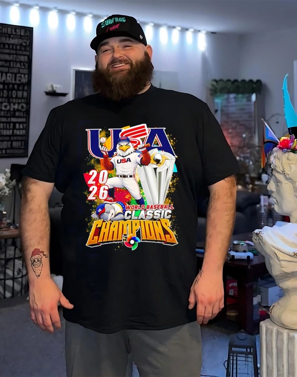 Team USA’s 2026 World Baseball Classic Champions mascot shirt