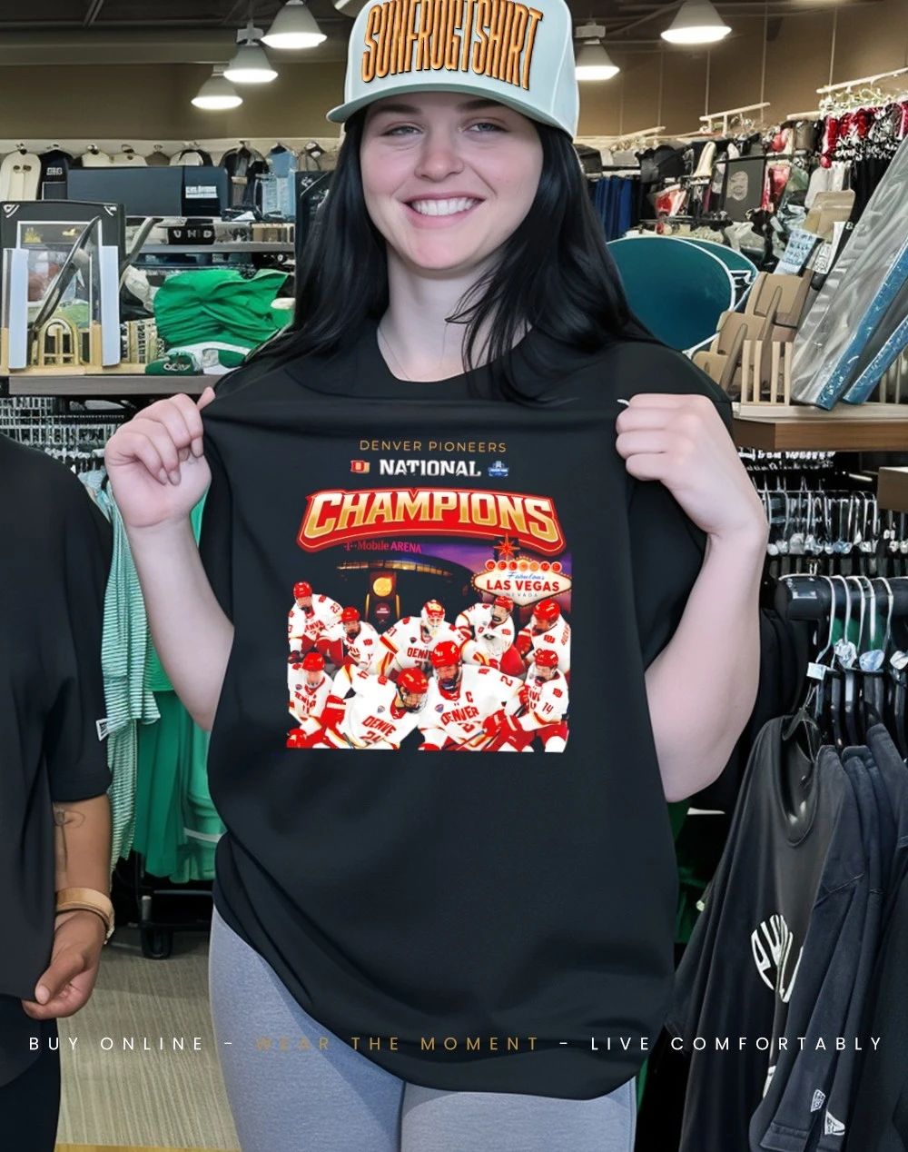 Denver Pioneers Men’s Ice Hockey National Champions ’26 alll team poster shirt