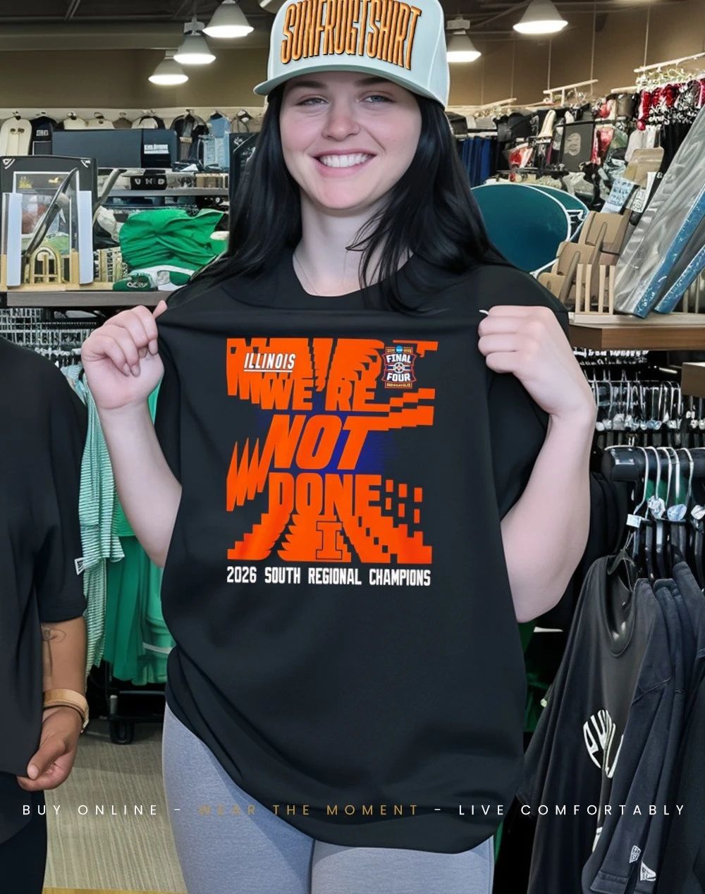 Illinois Basketball 2026 South Regional Champions Final Four We’re not done I shirt