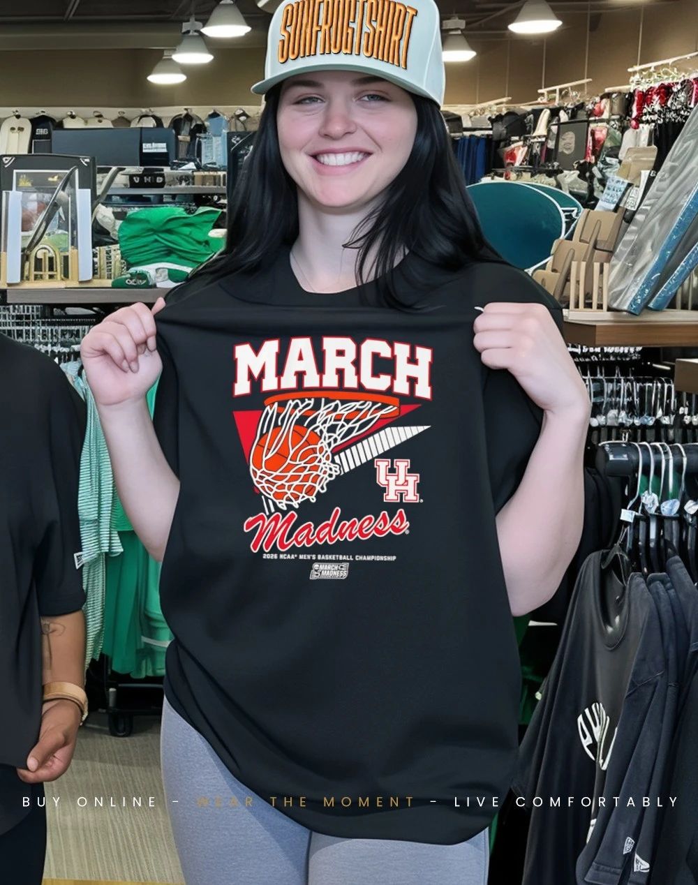 Houston Cougars MBB 2026 March Madness Retro Swish shirt