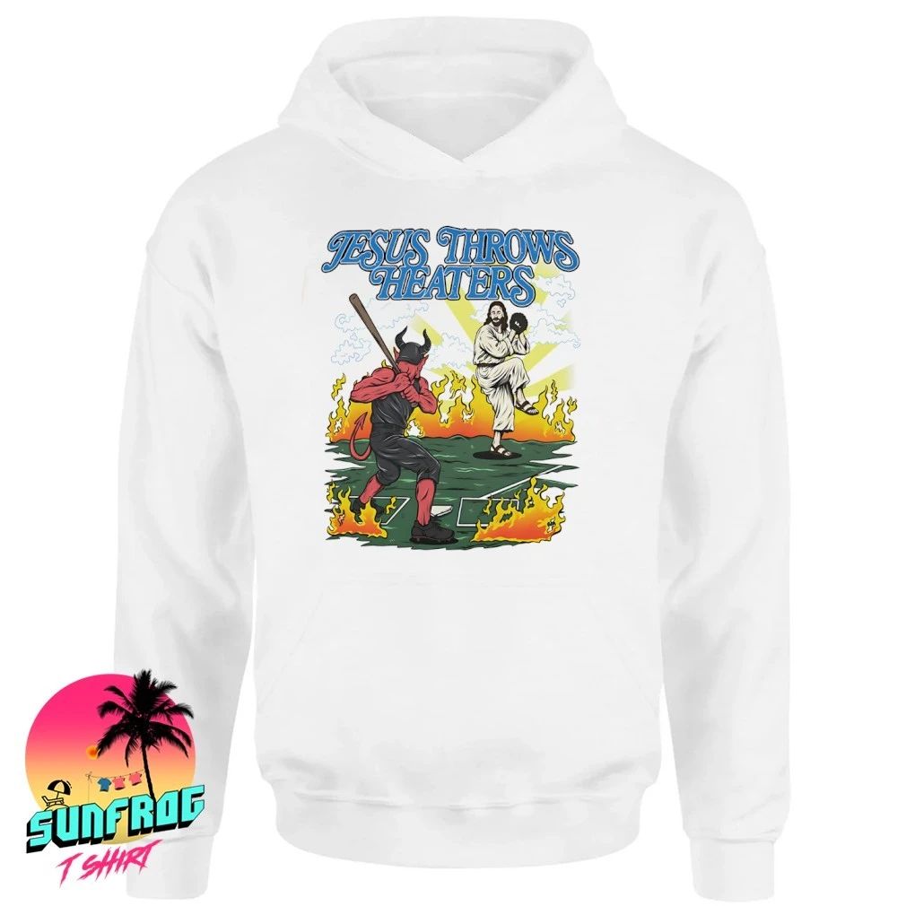 Jesus Throws Heaters Jesus Played Baseball shirt