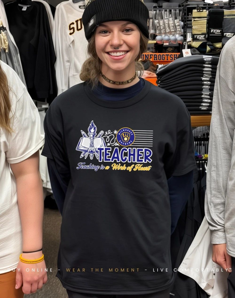 Milwaukee Brewers Proud Teacher Proud Brew Crew shirt