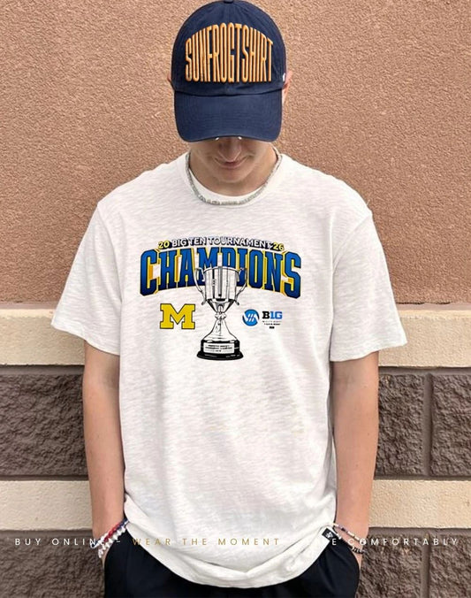 Michigan Wolverines Hockey 2026 Big Ten Tournament Champions shirt