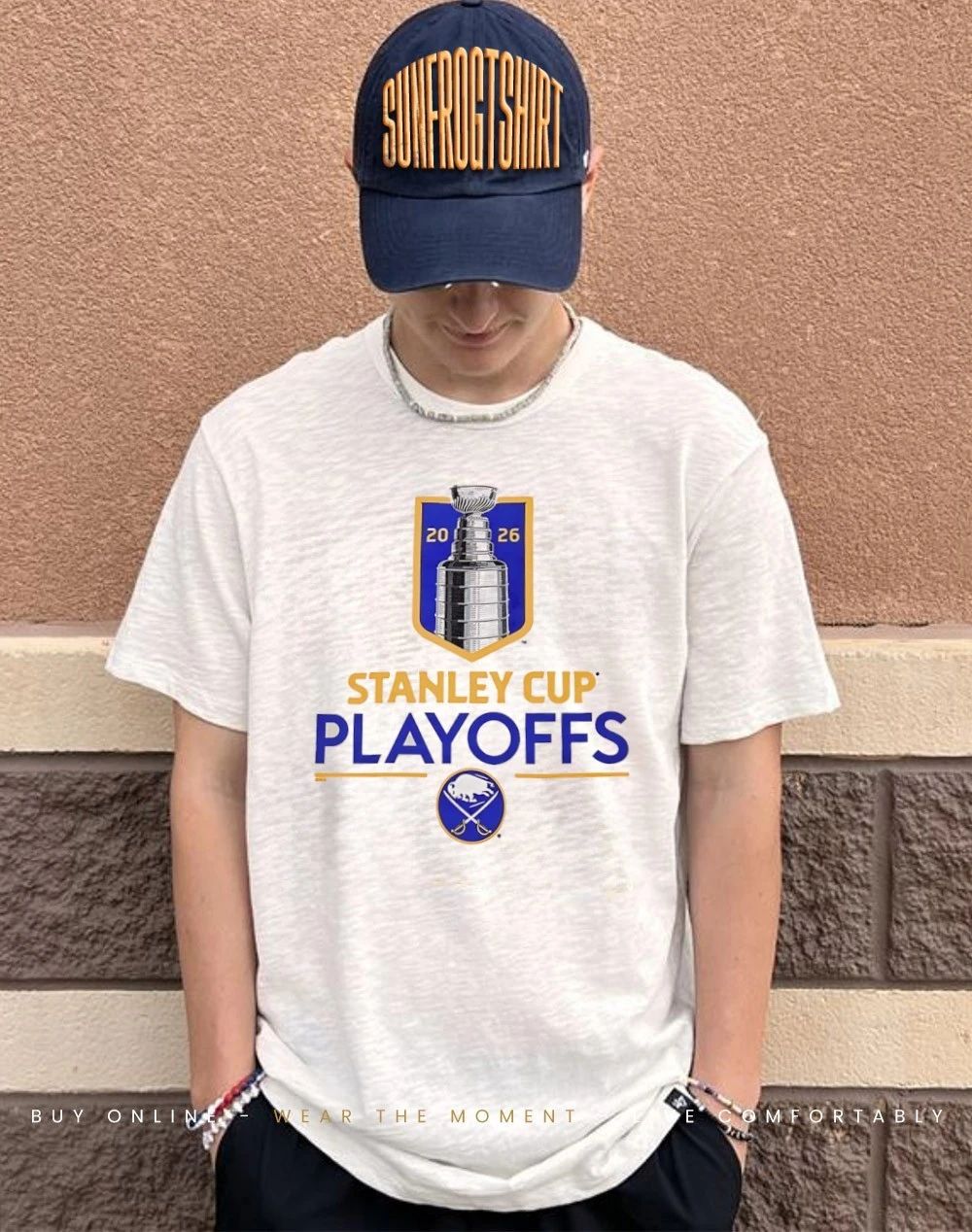 Buffalo Sabres 2026 Stanley Cup Playoffs Cream shirt