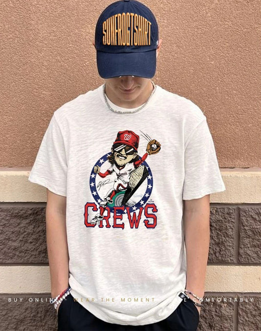 Washington Nationals Dylan Crews signature caricature shirt