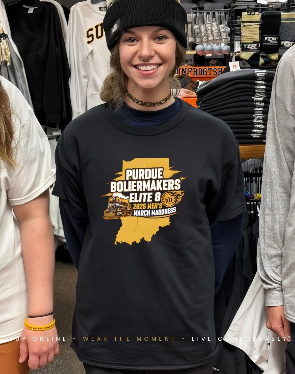 Purdue Boilermakers 2026 Men’s March Madness Elite 8 State shirt
