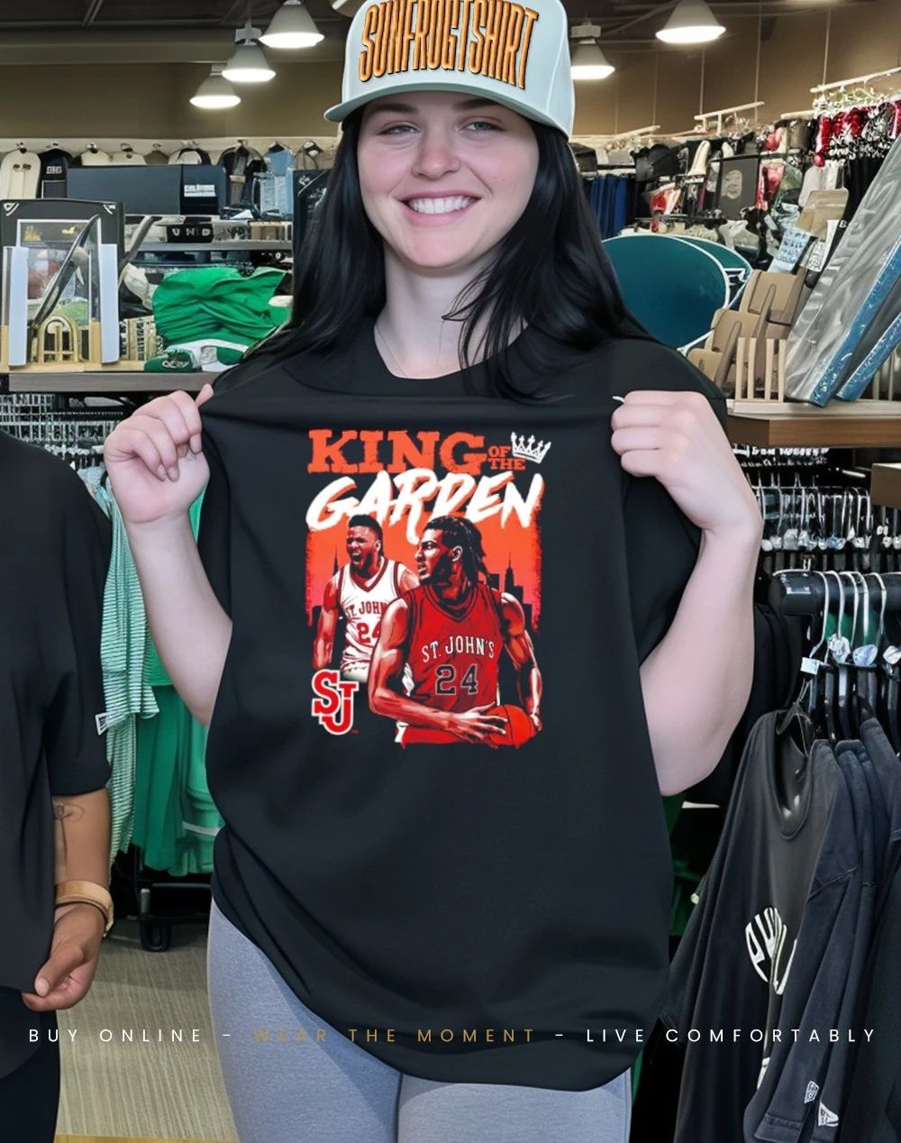 Zuby Ejiofor St. John’s Red Storm King of the Garden shirt