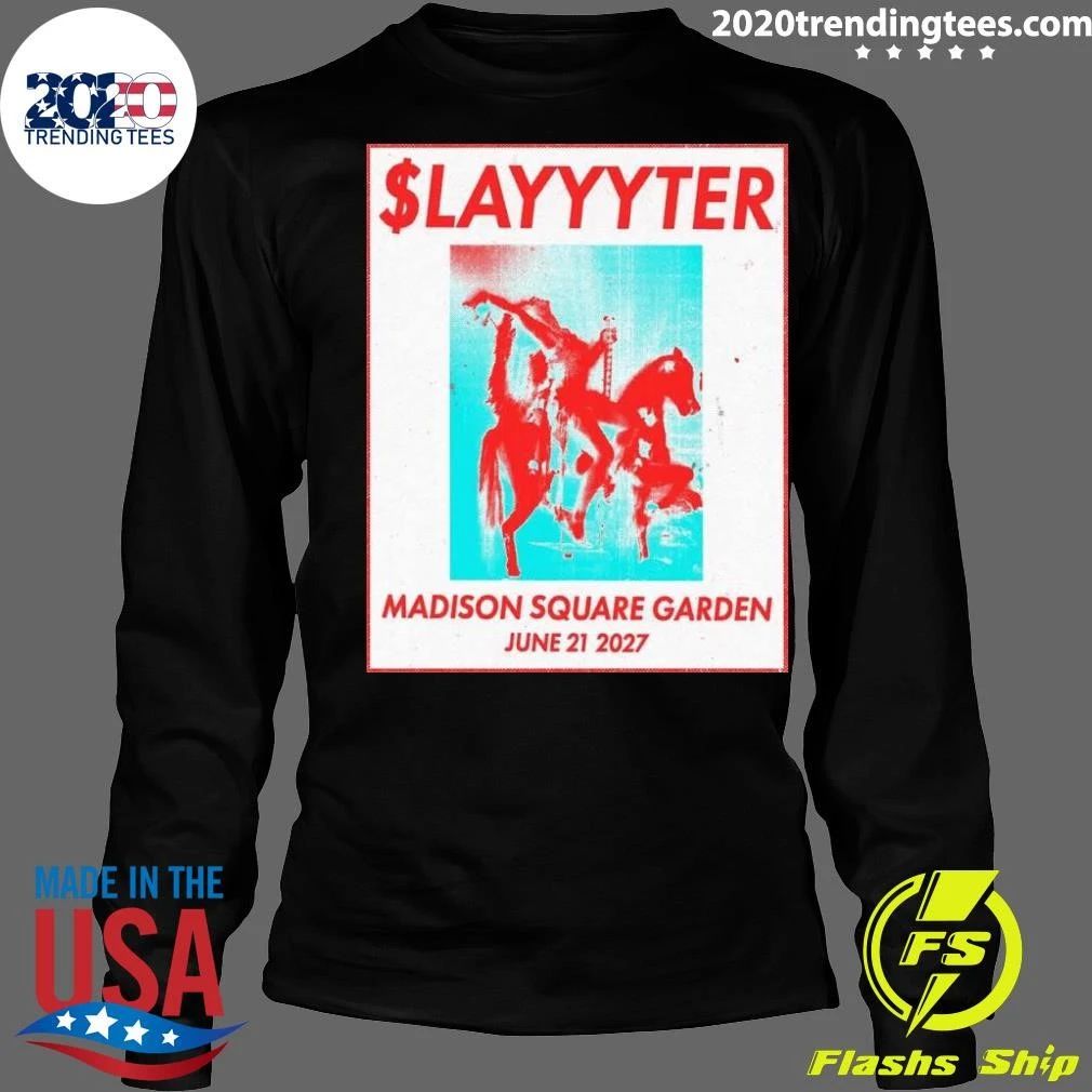 Slayyyter New York Madison Square Garden Show On June 21 2026 First Ever Solo Headline Arena Show Shirt
