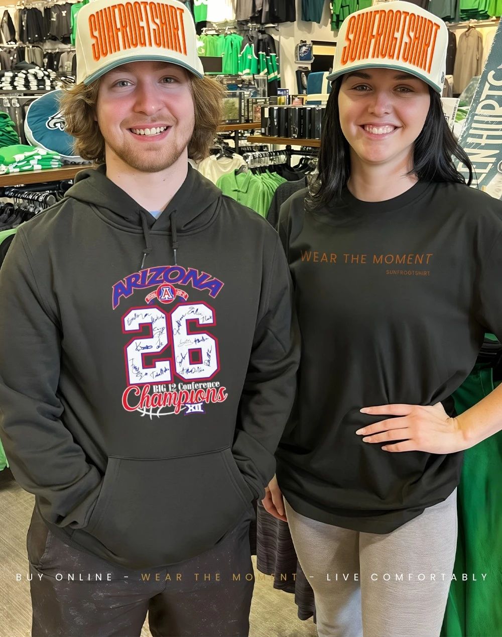 Arizona Wildcats 26 Big 12 Conference Champions signatures shirt