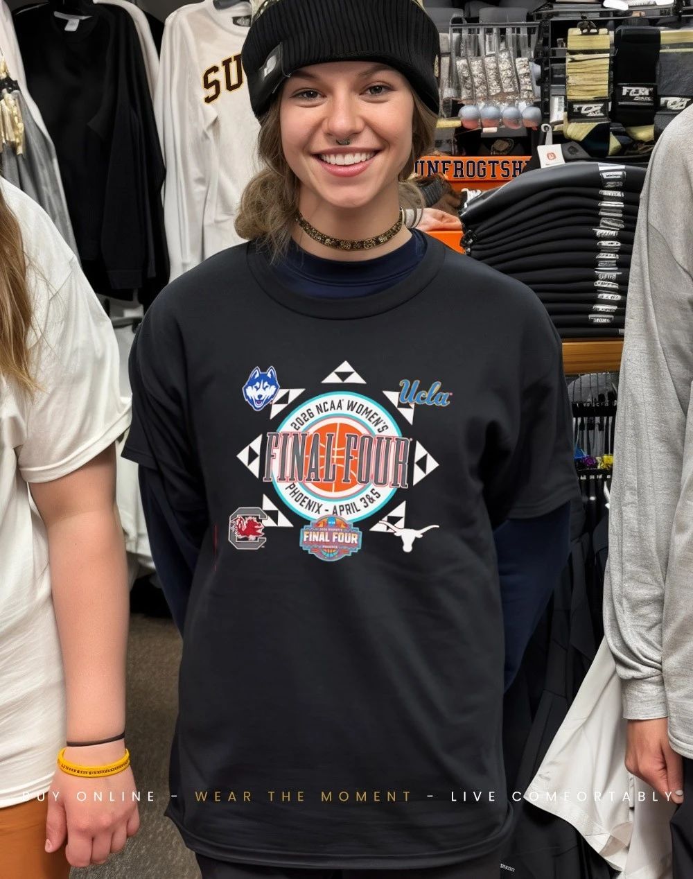 2026 NCAA Women’s Basketball Final Four logos shirt