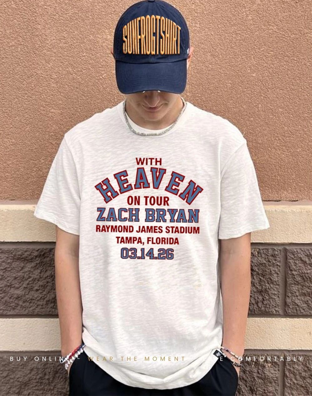 Zach Bryan With Heaven On Tour Raymond James Stadium shirt