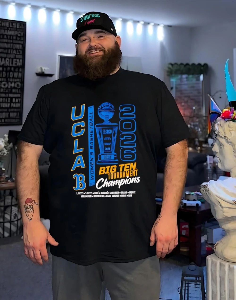 UCLA Bruins 2026 Big Ten Tournament Champions Trophy shirt