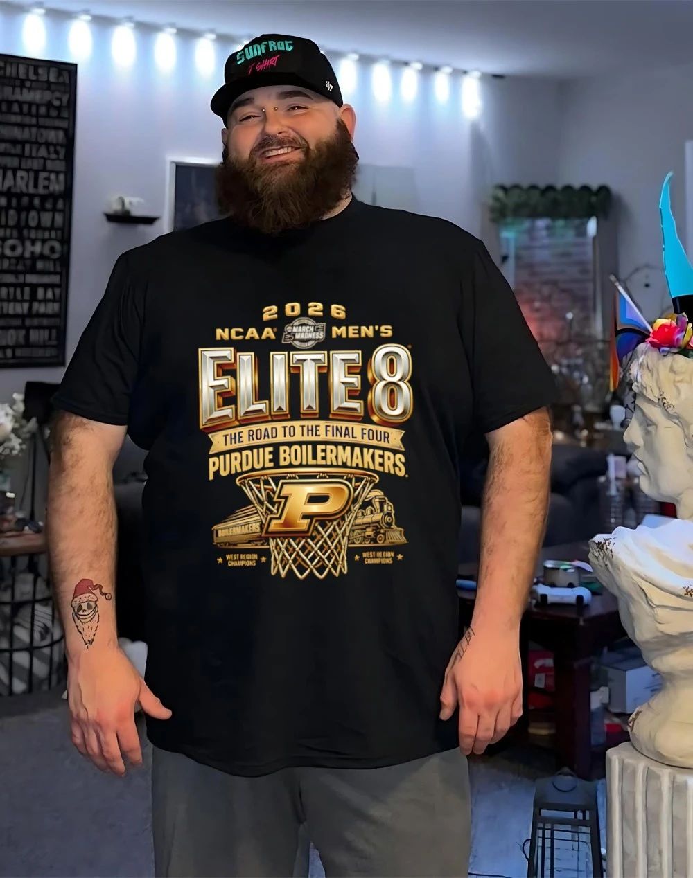 Purdue Boilermakers Elite 8 2026 Men’s March Madness graphic shirt