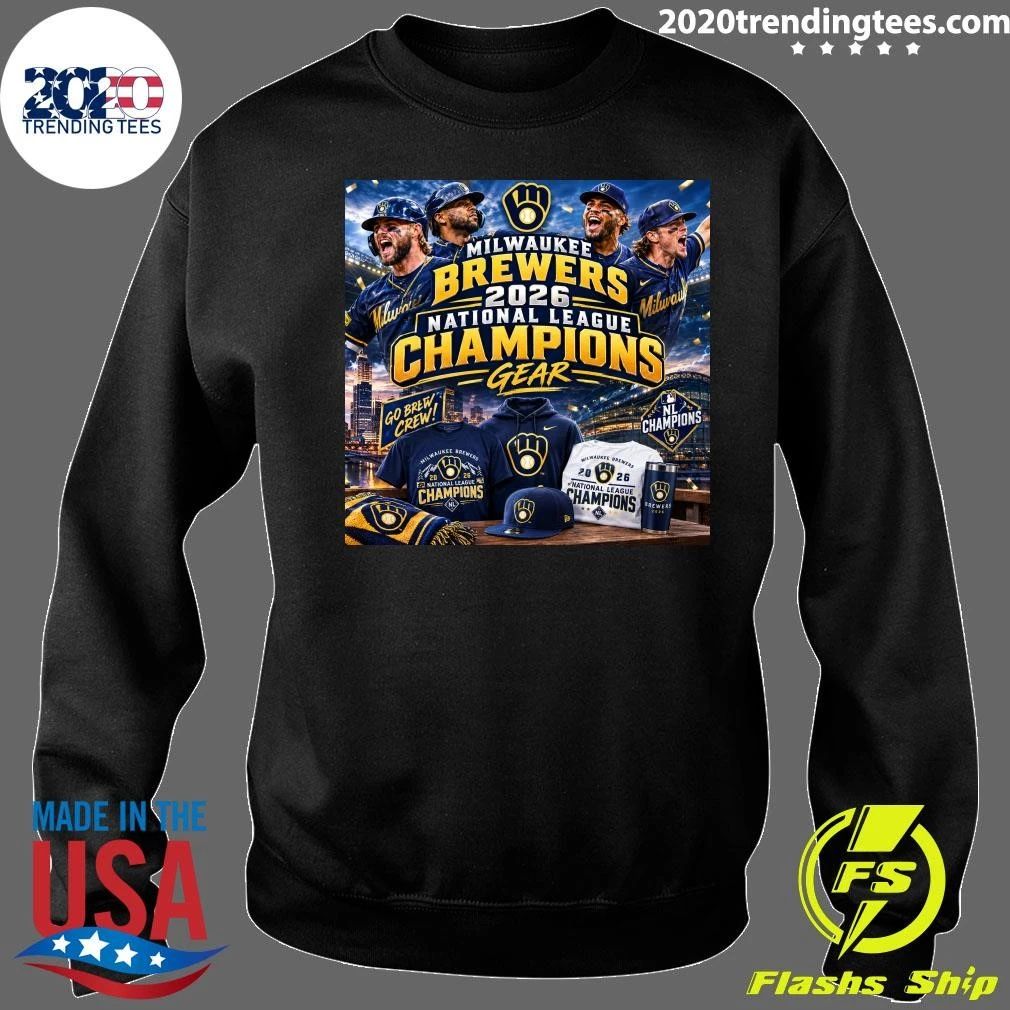 Milwaukee Brewers 2026 National League Champions Gear Shirt
