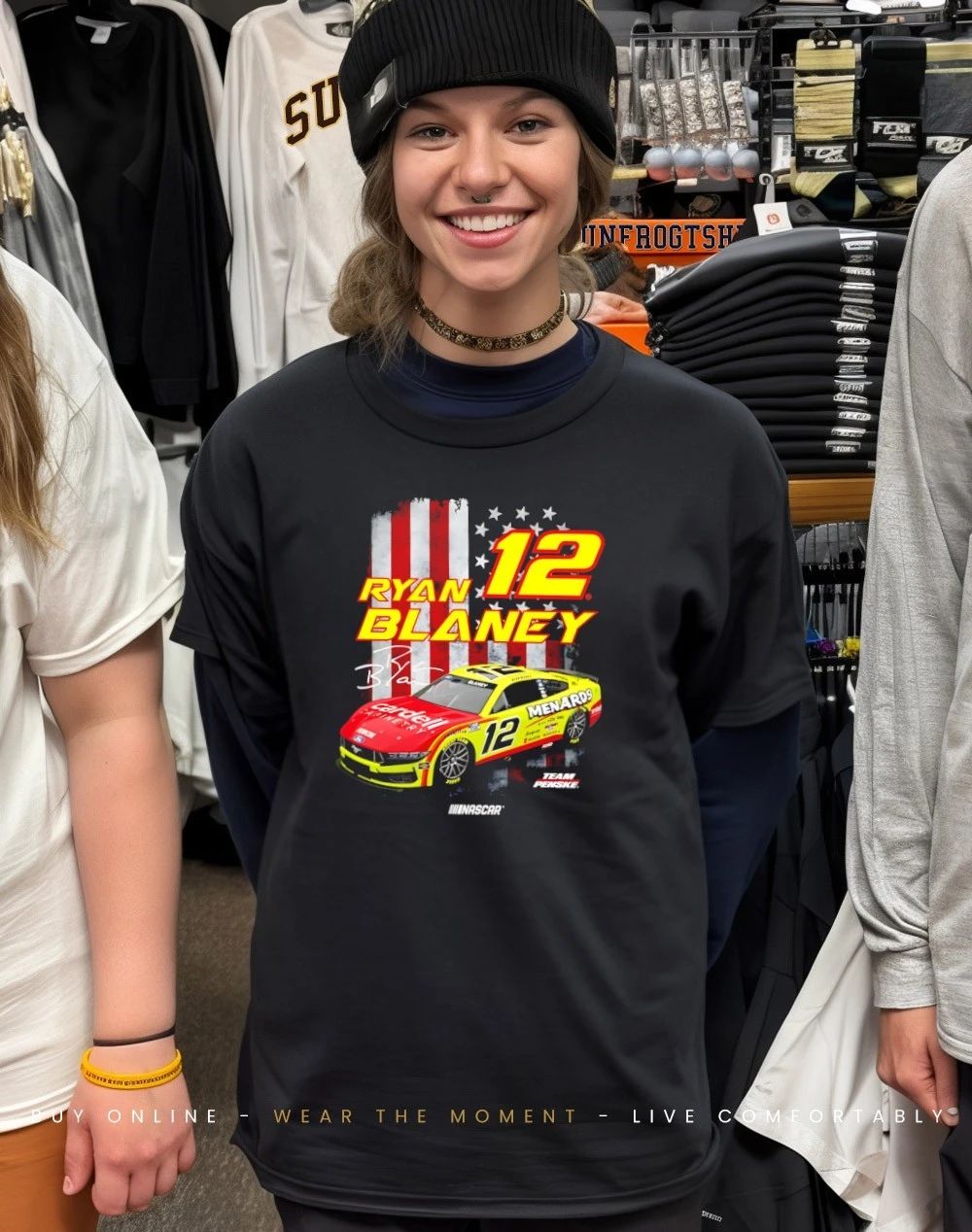 Ryan Blaney 12 Team Penske Vive La Fete Nascar Driver signature shirt