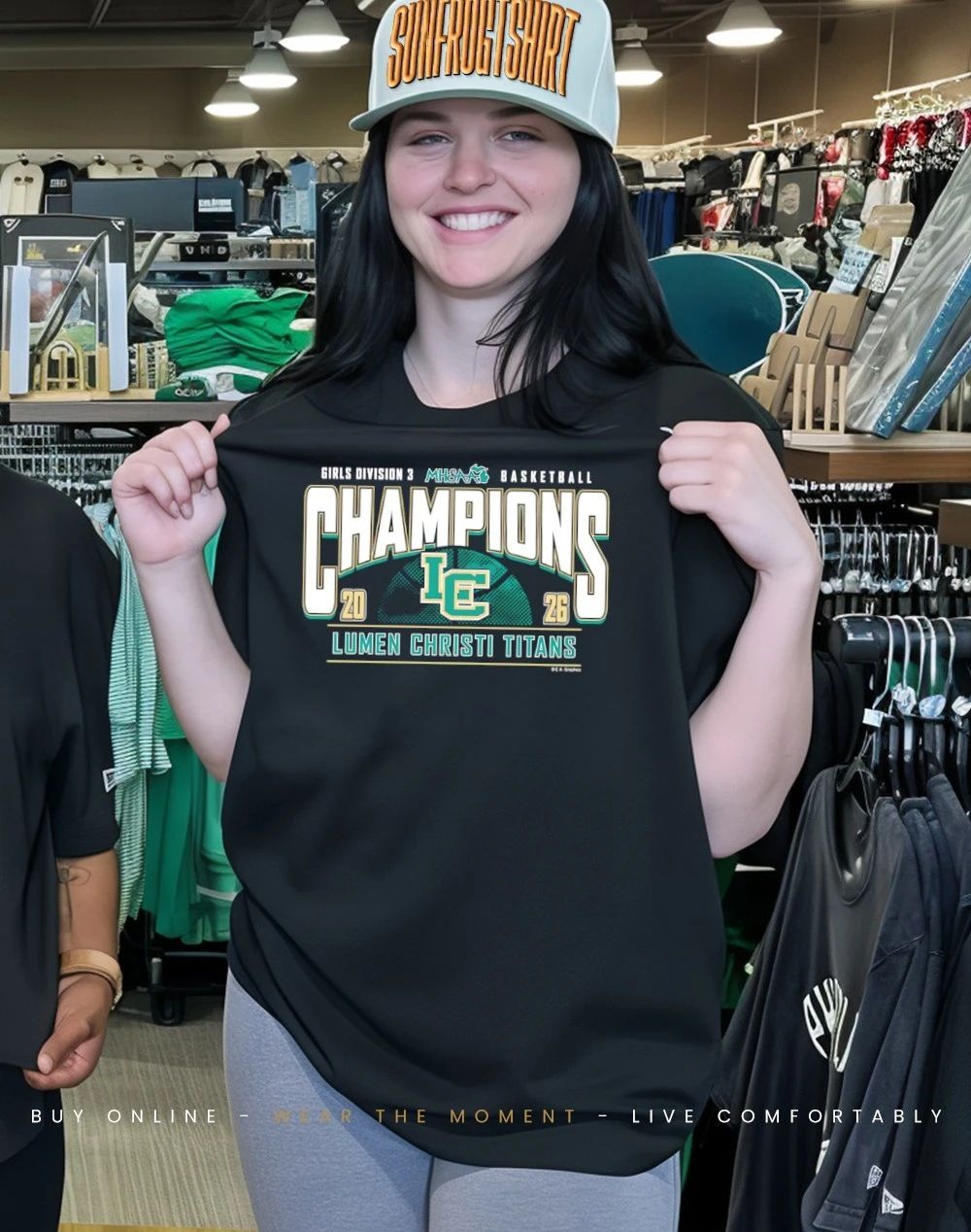 2026 MHSAA Girls Basketball D3 Champions Lumen Christi Titans logo shirt