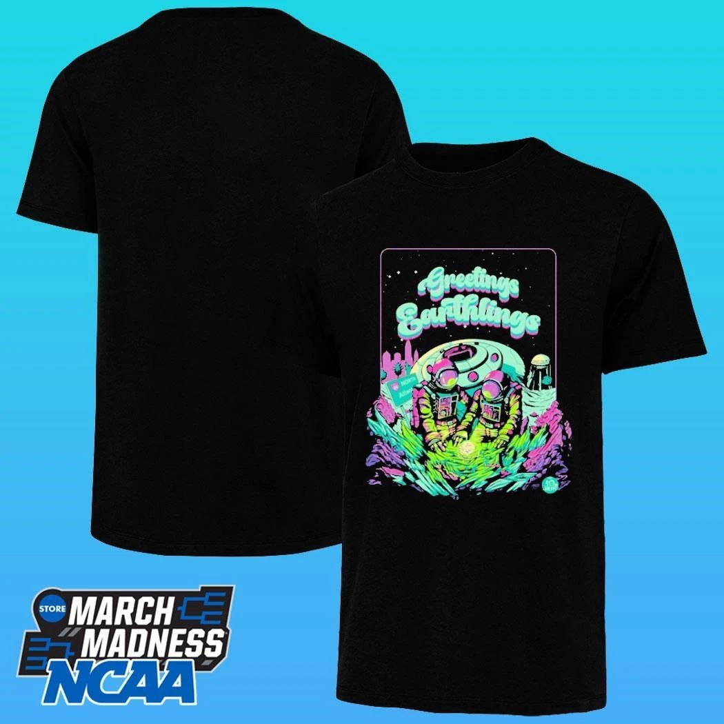 Greetings Earthlings Ufo Space Shirt
