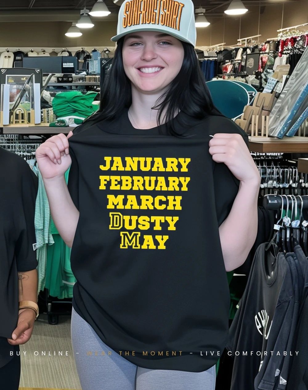 Michigan Wolverines January February March Dusty May Shirt