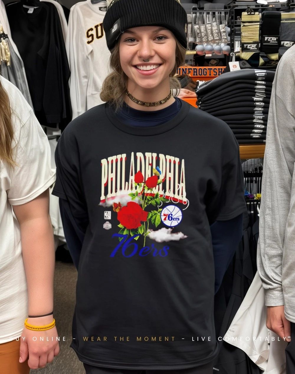 Philadelphia 76ers Floral Graphic shirt