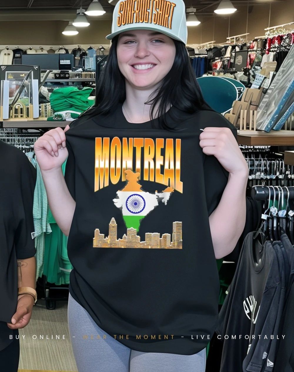 Montreal Indian city skyline shirt
