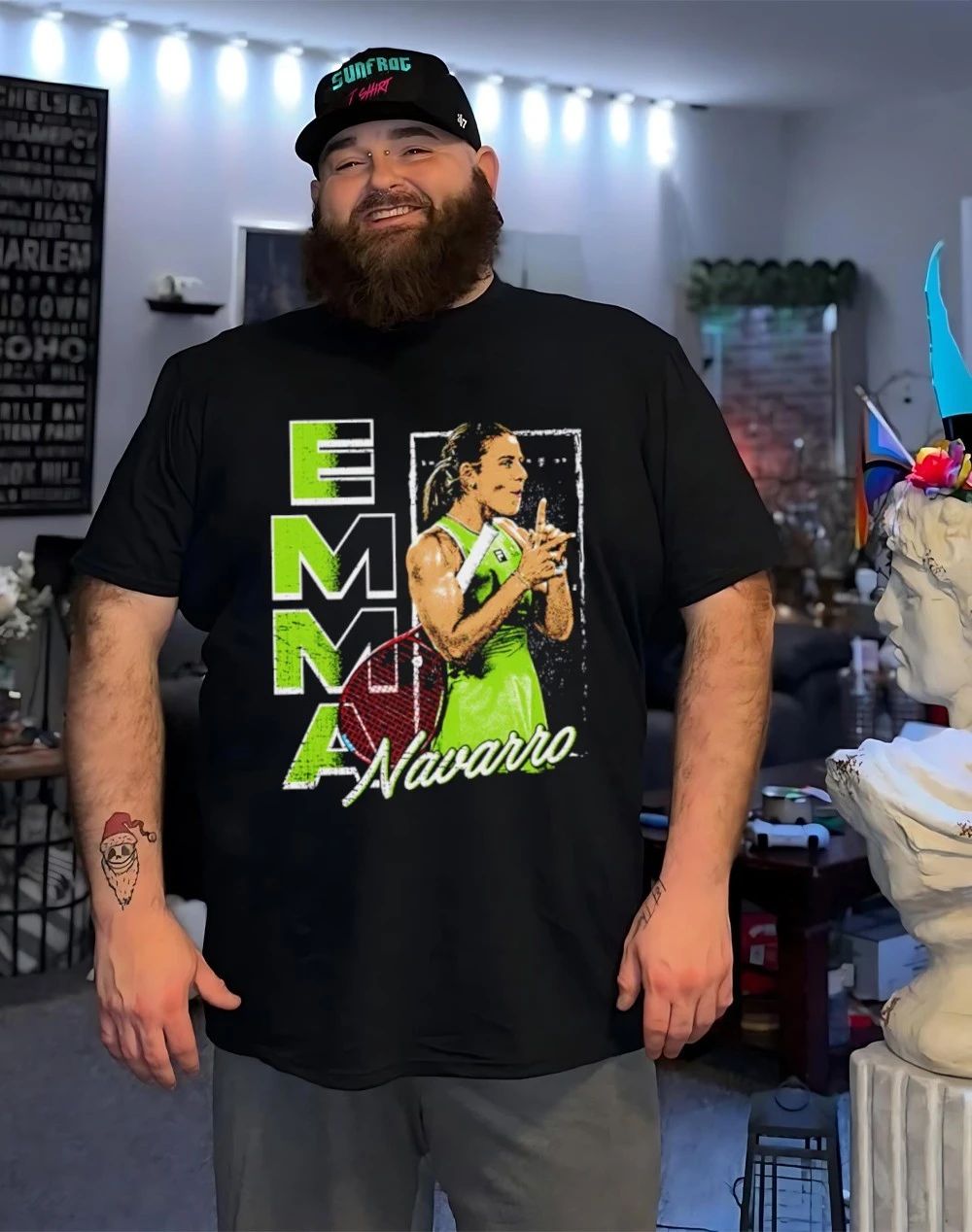 Emma Navarro Tennis player Vertical graphic shirt