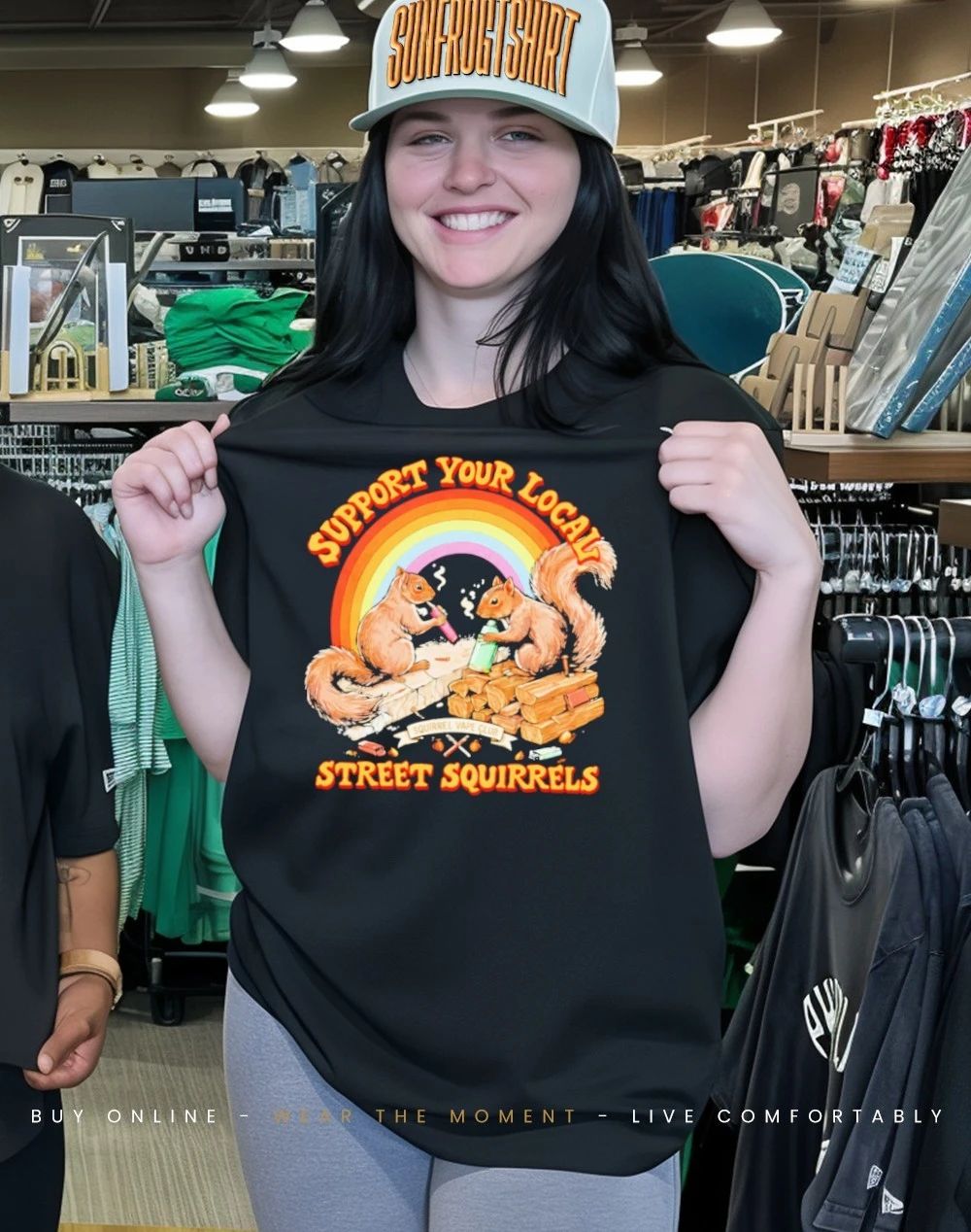 Support Your Local Street Squirrels Rainbow Vintage shirt