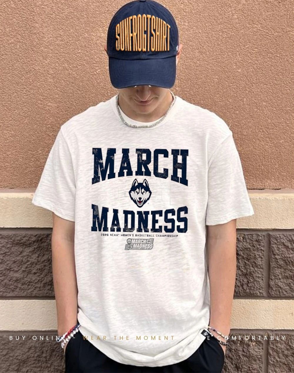 UConn Huskies WBB 2026 March Madness logo shirt