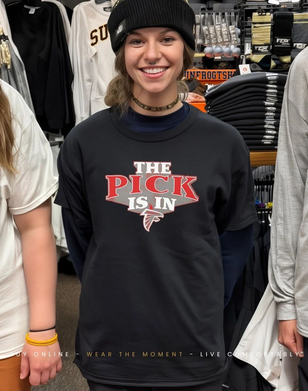 Atlanta Falcons The Pick Is In logo shirt