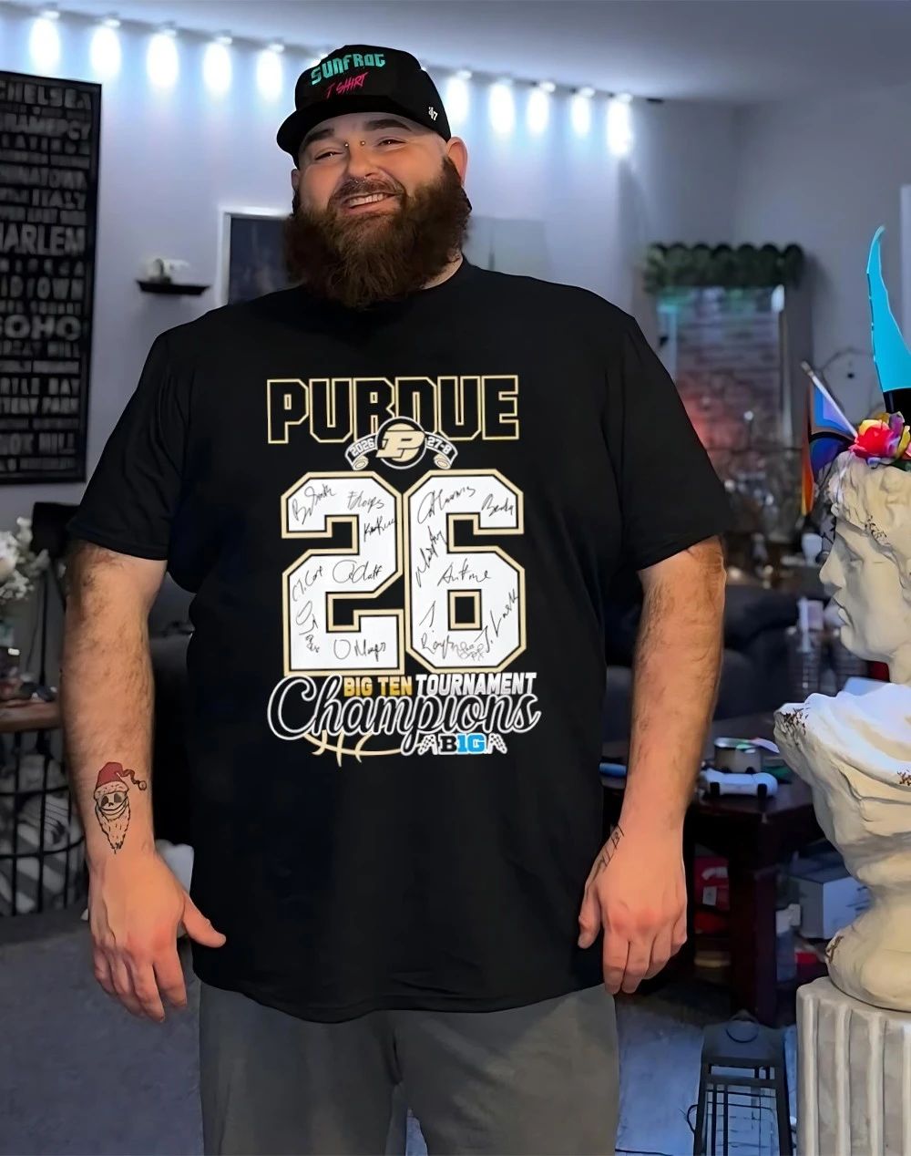 Purdue Boilermakers 2026 Big Ten Tournament Champions 27-8 signatures shirt