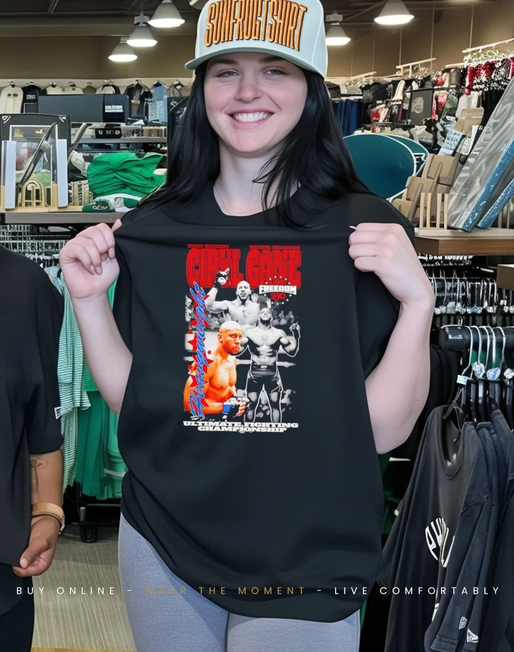 Ciryl Gane UFC Freedom 250 graphic shirt
