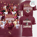 Florida State Seminoles 2025 NCAA Womens Soccer National Champions Locker Room Two Sided Shirt