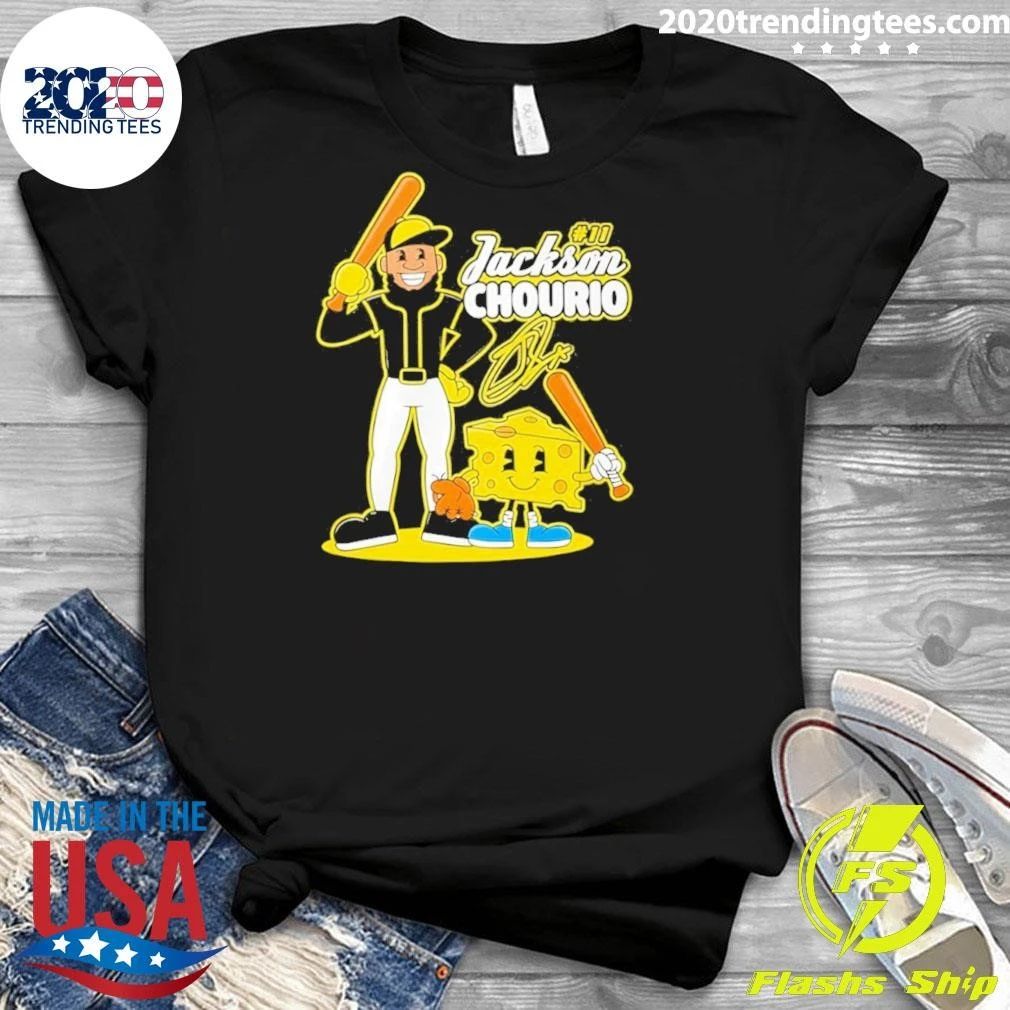 Jackson Chourio Number 11 Milwaukee Brewers Cheese Cartoon Signature Shirt