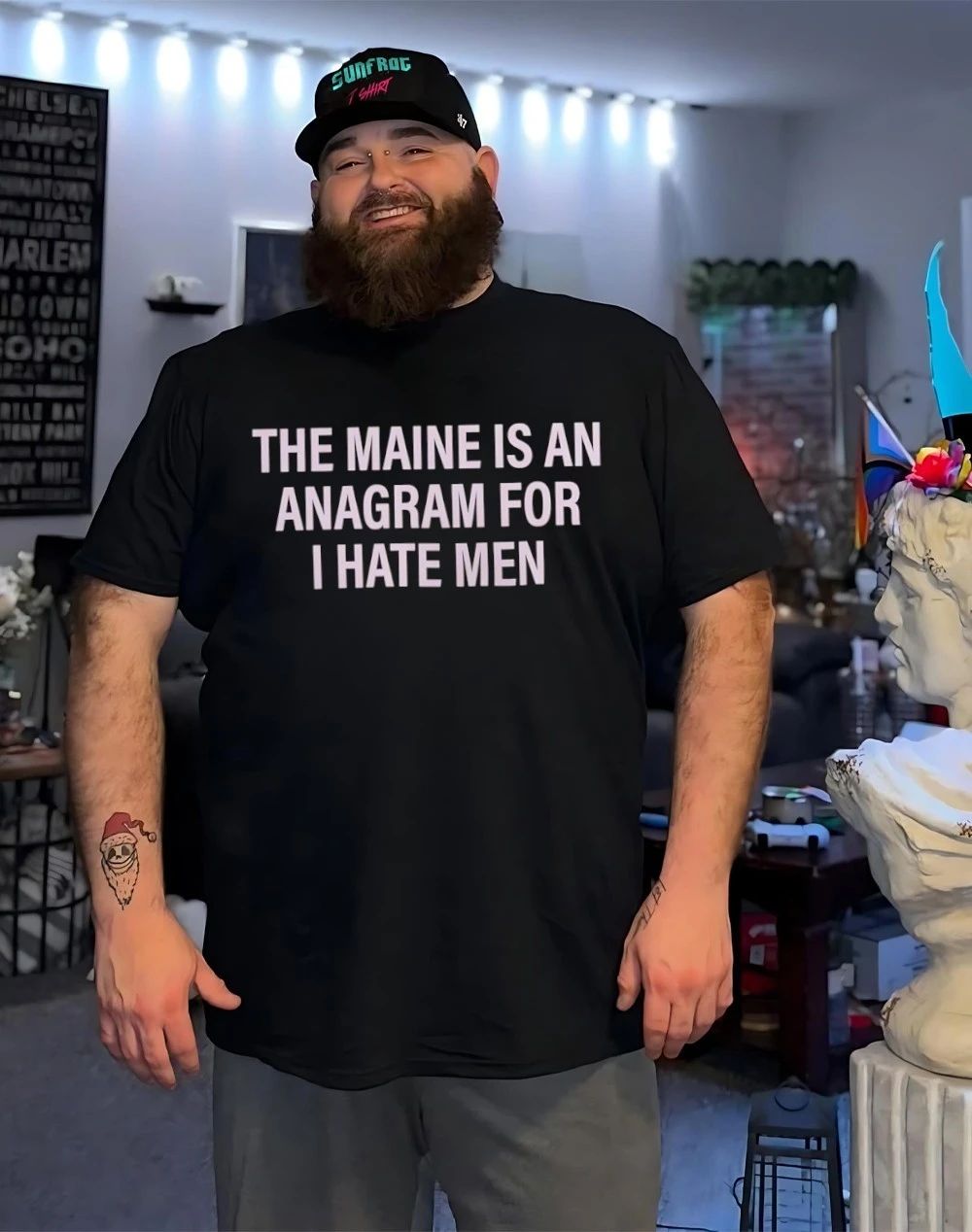 The maine is an anagram for I hate men shirt