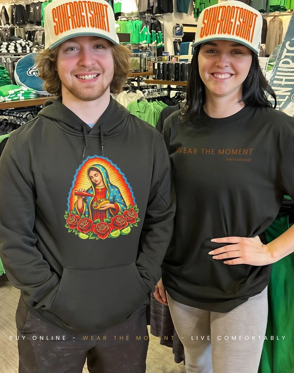 Taco Virgen Maria graphic shirt