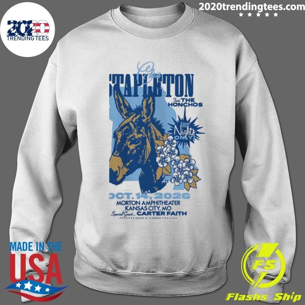 Chris Stapleton Kansas City Mo 2026 Two Night Only Event Poster At Morton Amphitheater On October 14 2026 Shirt