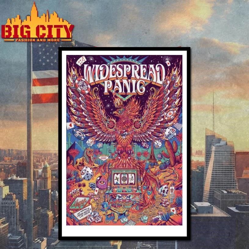 Widespread Panic The Theater At Virgin Hotels Las Vegas NV May 8-10 2026 Poster shirt