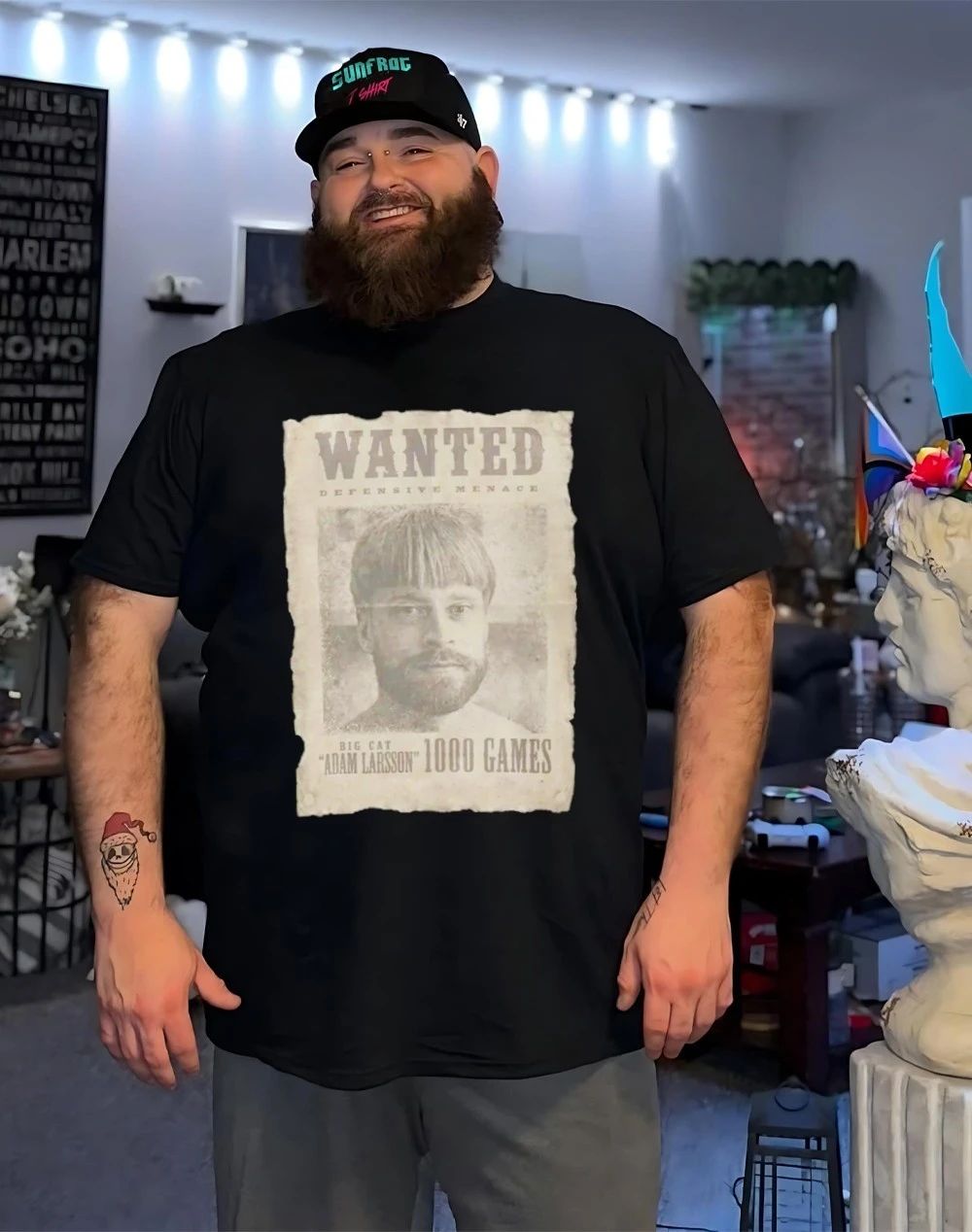 Adam Larsson 1000 Games Wanted Shirt