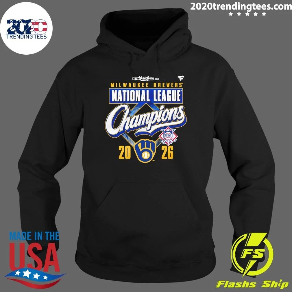 Milwaukee Brewers Fanatics 2026 National League Champions Locker Room Shirt
